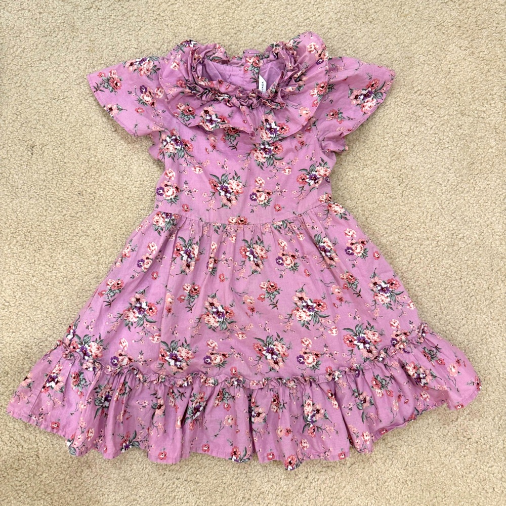 Janie and Jack dress , purple floral, size 6